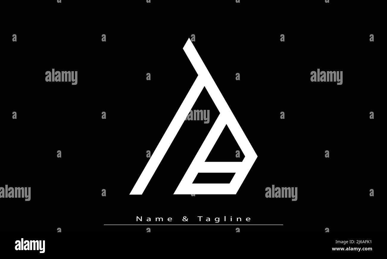 Alphabet Buchstaben Initialen Monogramm Logo TB , BT Stock Vektor