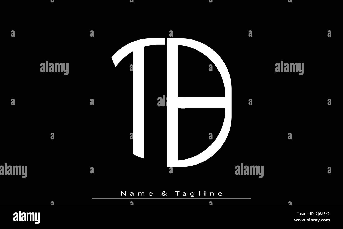 Alphabet Buchstaben Initialen Monogramm Logo TB , BT Stock Vektor