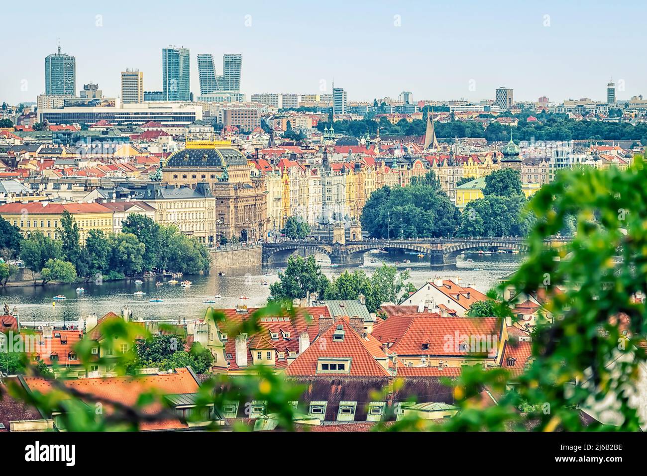 Die Dächer von Prag, Tschechien Stockfoto