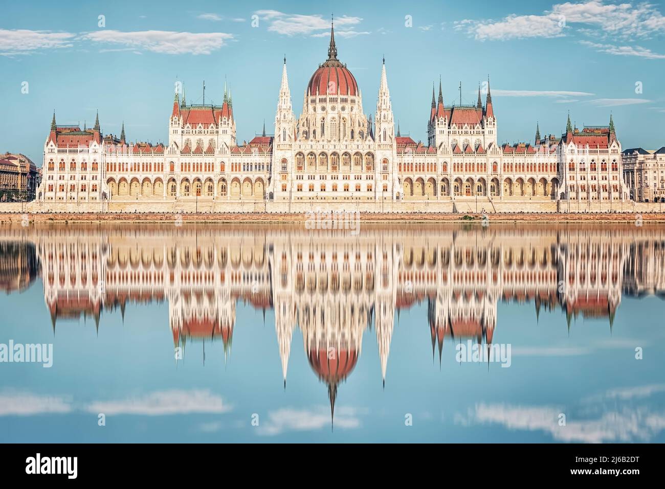 Parlamentsgebäude in Budapest Stockfoto