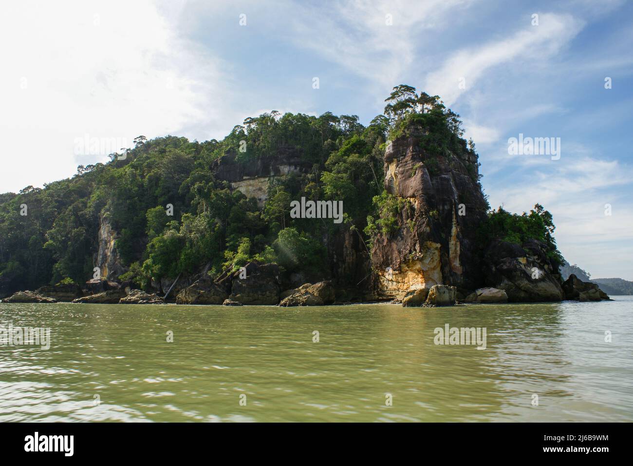 Sandsteinfelsen im Bako Park, Sarawak, Borneo Stockfoto