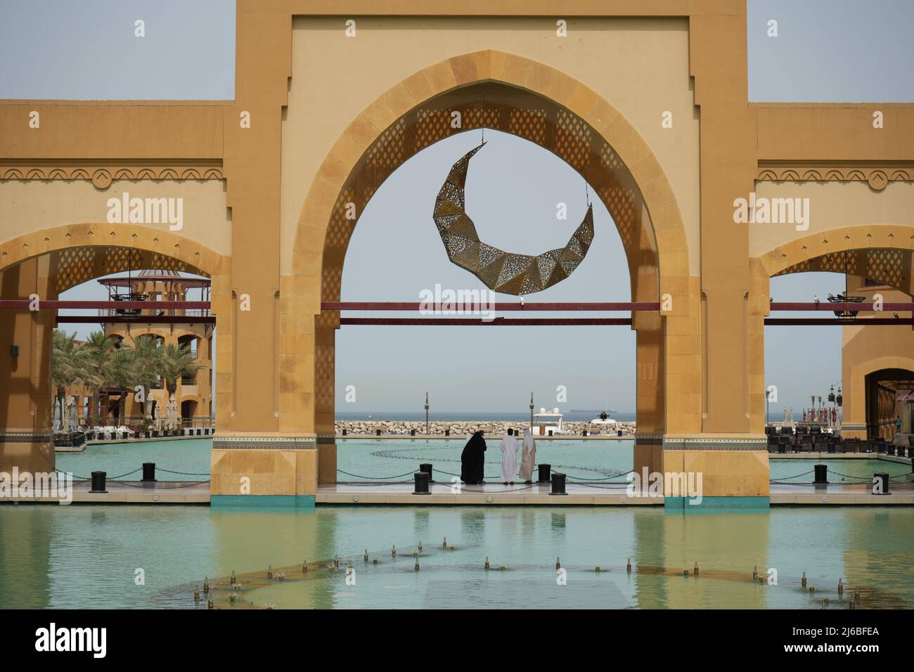 Familie Feiert Ramadan Kuwait 2022 Stockfoto