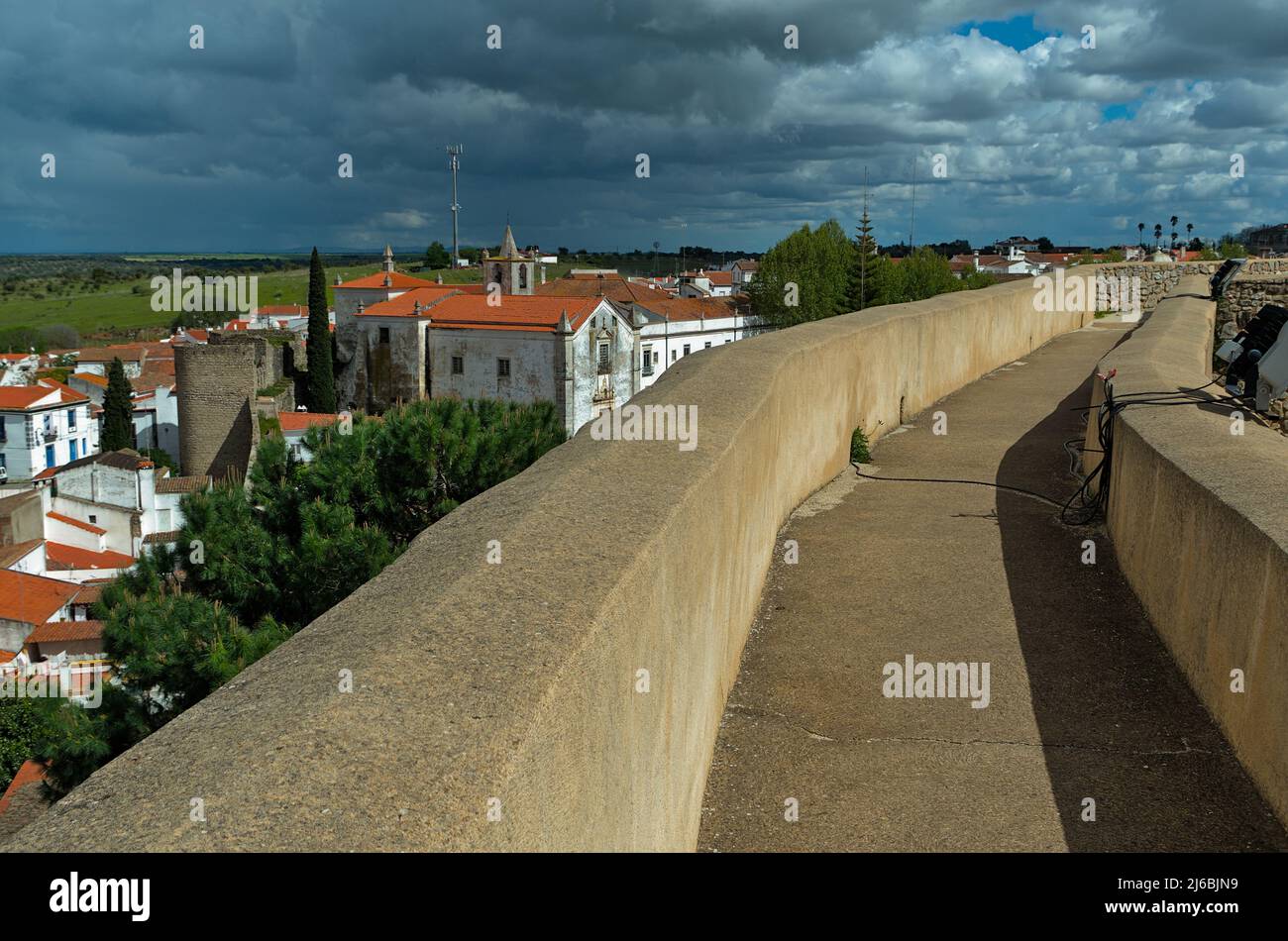 Schloss Serpa in Alentejo, Portugal Stockfoto