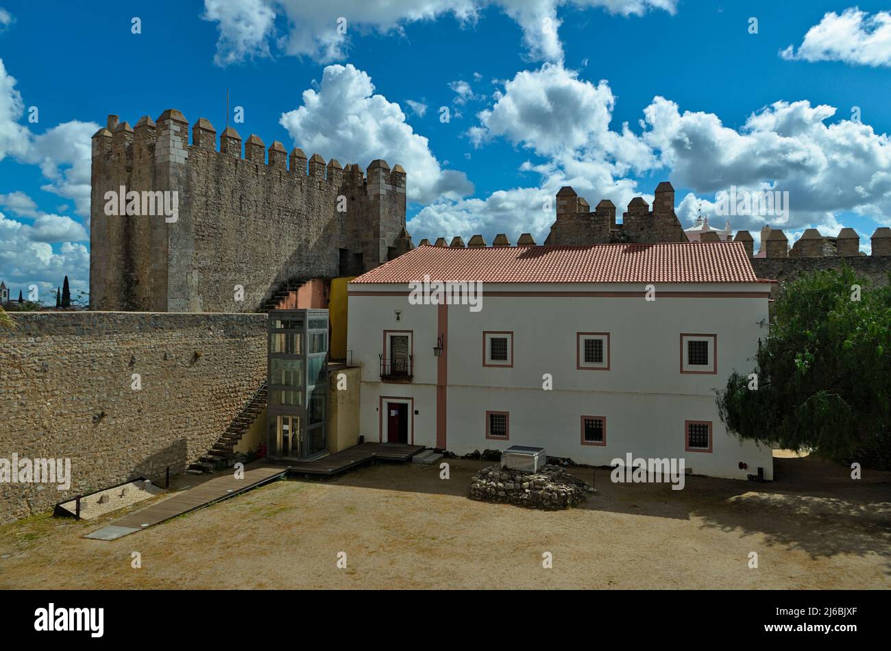 Schloss Serpa in Alentejo, Portugal Stockfoto