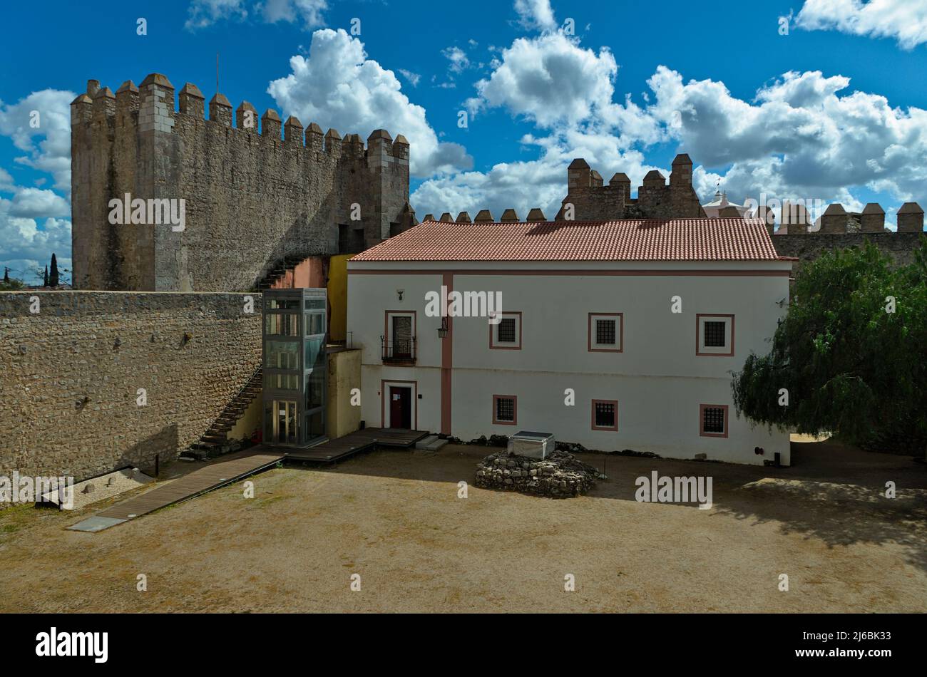 Schloss Serpa in Alentejo, Portugal Stockfoto