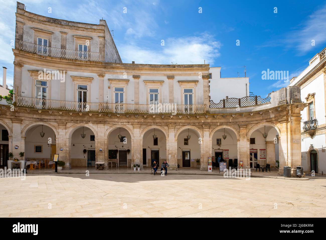 Piazza Maria Immacolata. Martina Franca, Apulien (Apulien). Martina ist eine Stadt in der italienischen Provinz Tarent. Stockfoto