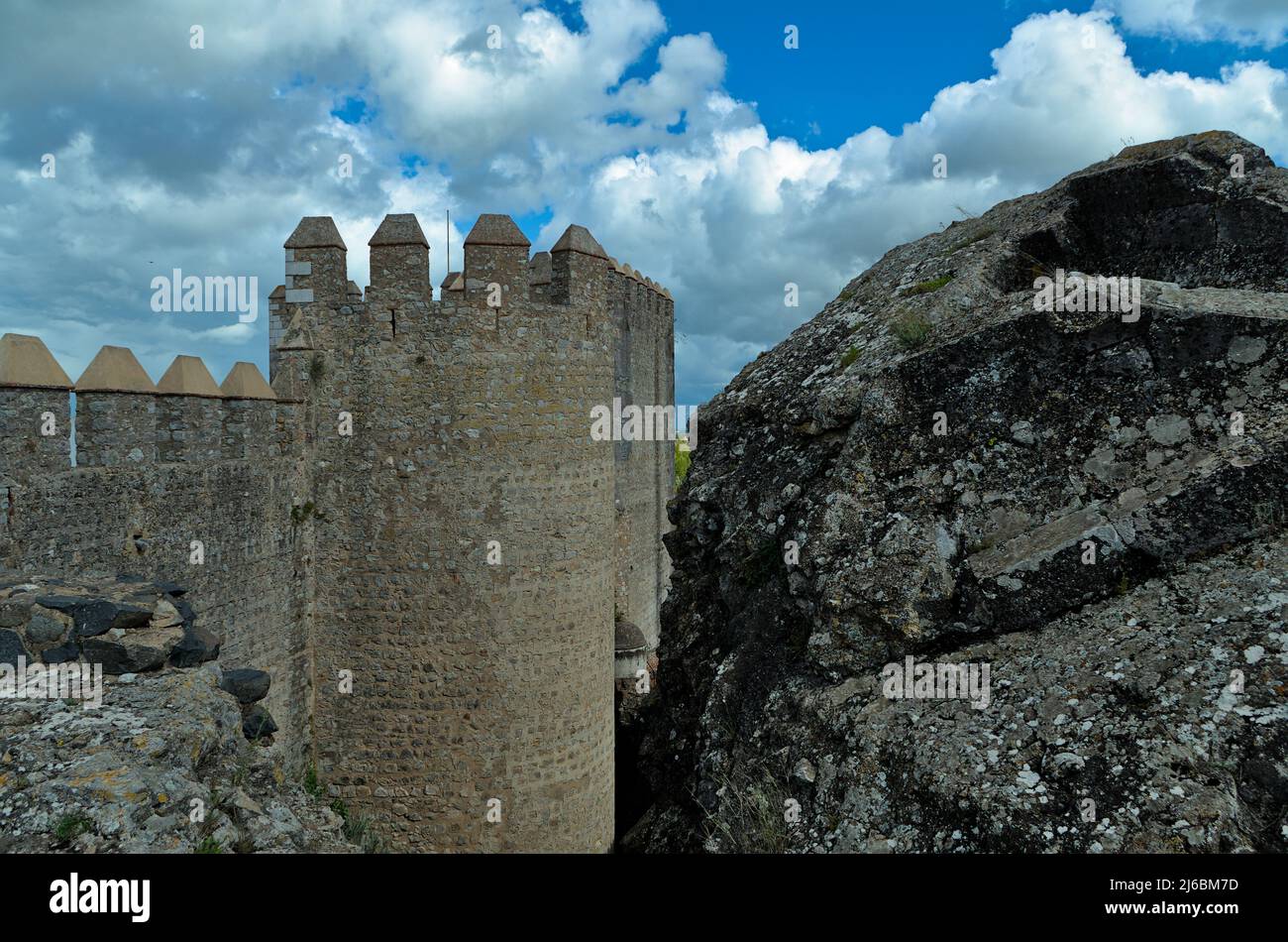 Schloss Serpa in Alentejo, Portugal Stockfoto
