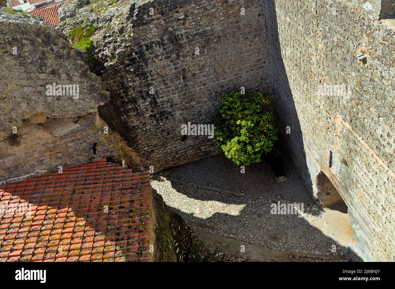 Schloss Serpa in Alentejo, Portugal Stockfoto