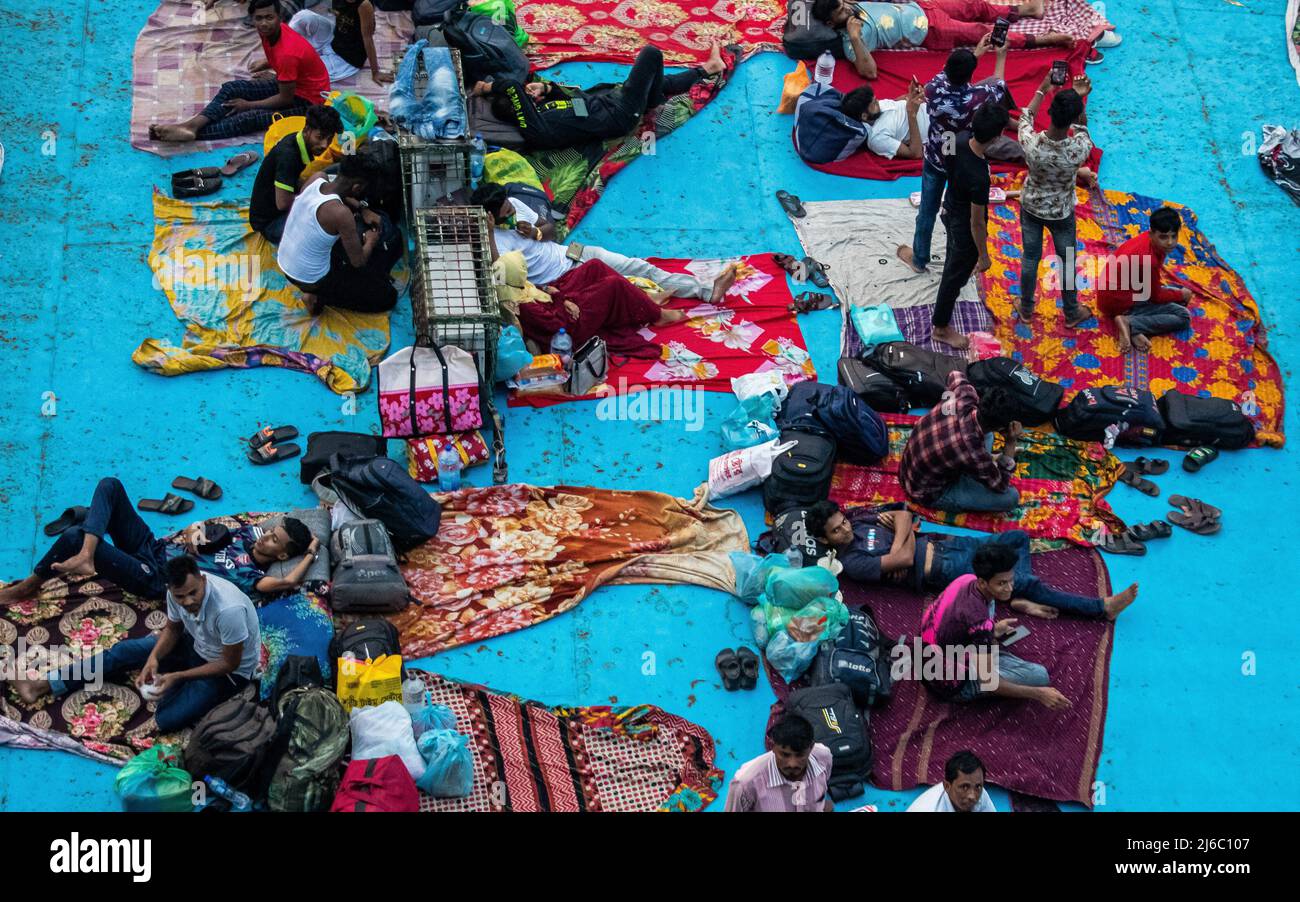 Eid-UL-Fitr Reise durch Start während der Endzeit des heiligen Monats Ramadan nach zwei Jahren Covid-Zeit. Dieses Bild wurde von Posto aufgenommen Stockfoto