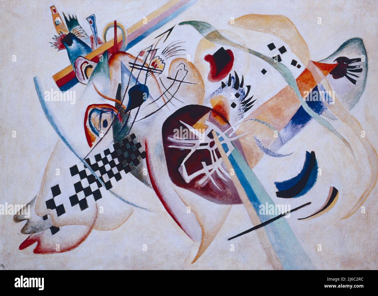 Kunstwerk des russischen Künstlers Wassily Kandinsky, 1920 Stockfoto