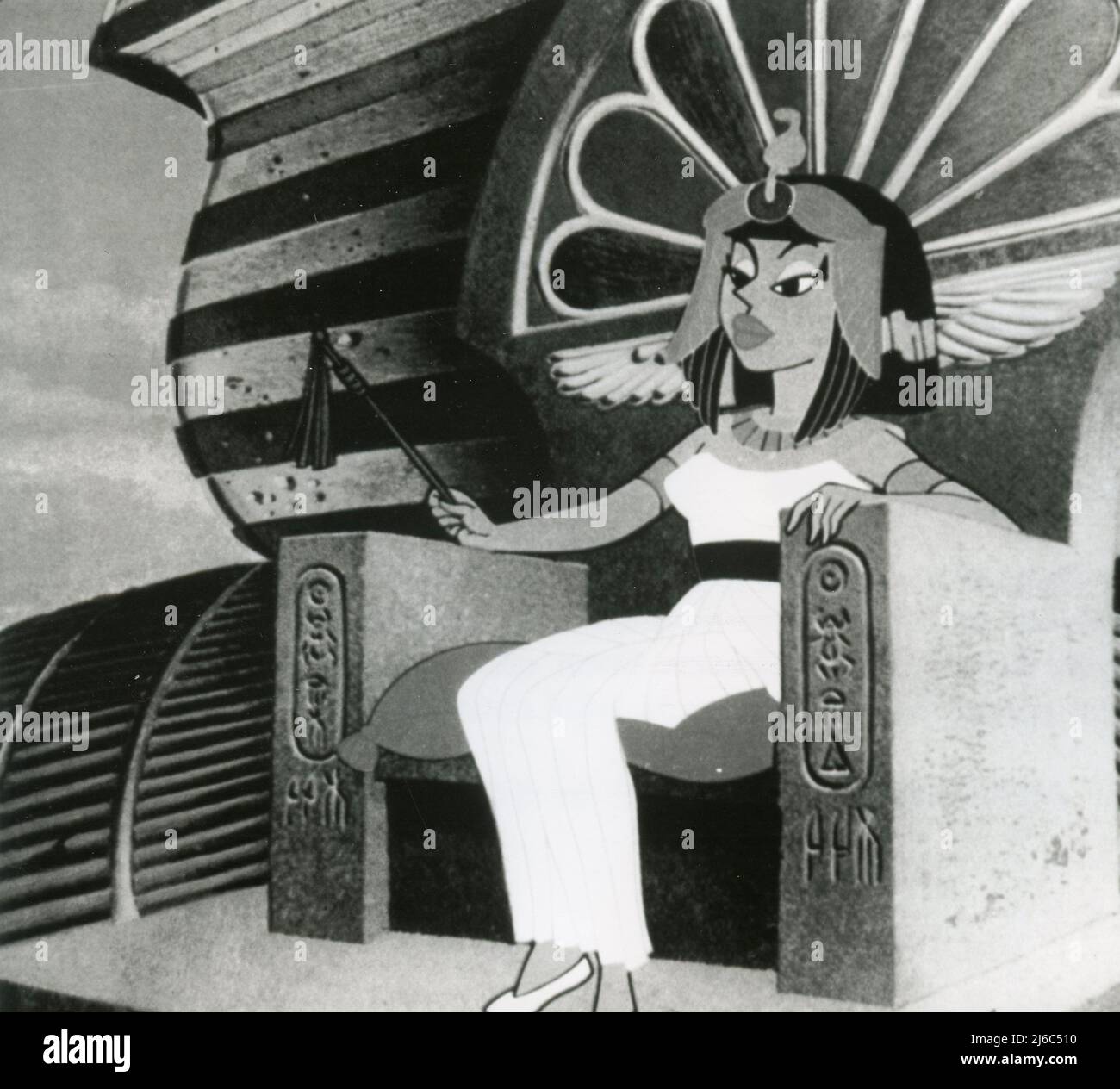 Szene aus dem Animationsfilm Asterix und Kleopatra, Frankreich 1968