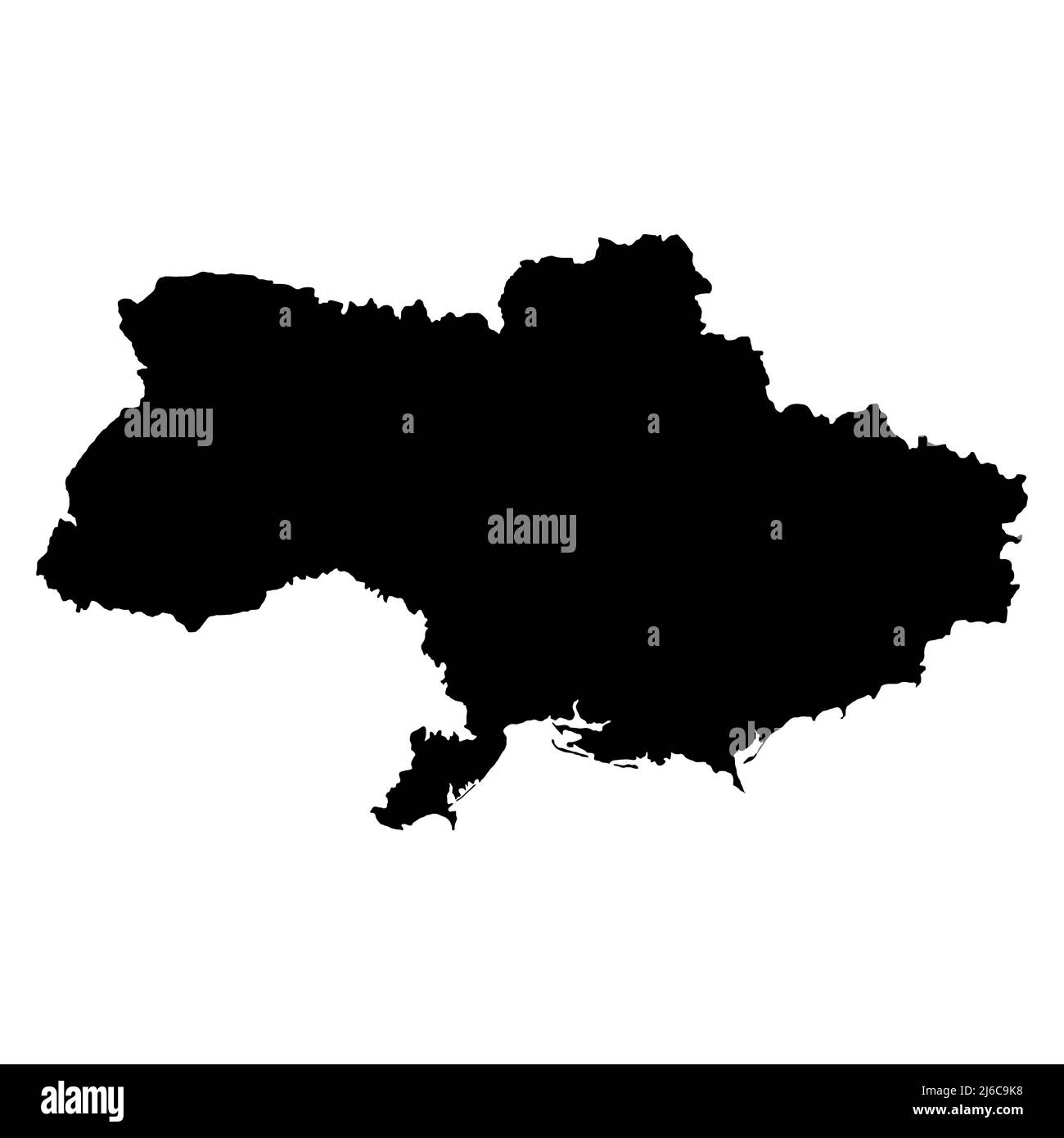 Ukraine Karte Symbol, Geographie leer Konzept, isolierte Grafik Hintergrund Vektor Illustration . Stock Vektor