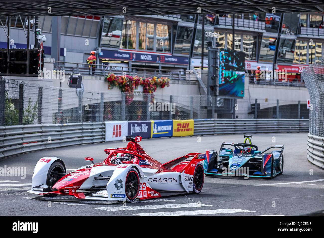 99 GIOVINAZZI Antonio (ita), Dragon / Penske Autosport, Penske EV-5, Aktion während des ePrix von Monaco 2022, 4. Treffen der ABB FIA Formel-E-Weltmeisterschaft 2021-22, auf dem Circuit de Monaco vom 29. Bis 30. April in Monaco - Foto Grégory Lenormand / DPPI Stockfoto