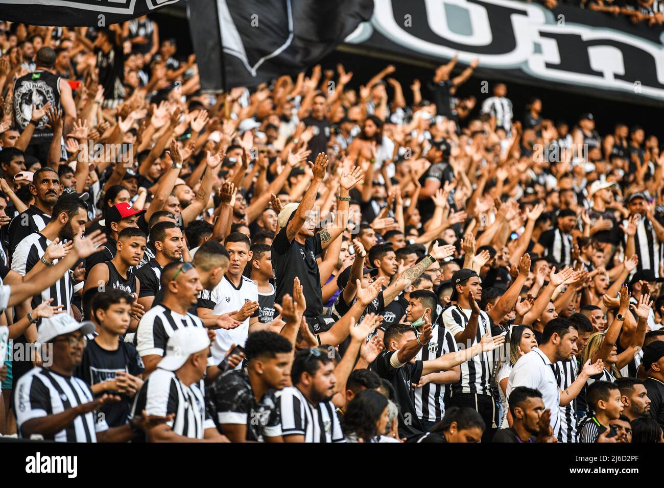 CE - Fortaleza - 04/30/2022 - BRAZILIAN 2022, CEARA X RED BULL BRAGANTINO - Ceara-Fans bei einem Spiel gegen Bragantino im Stadion Arena Castelao um die brasilianische Meisterschaft A 2022. Foto: Kely Pereira/AGIF/Sipa USA Stockfoto