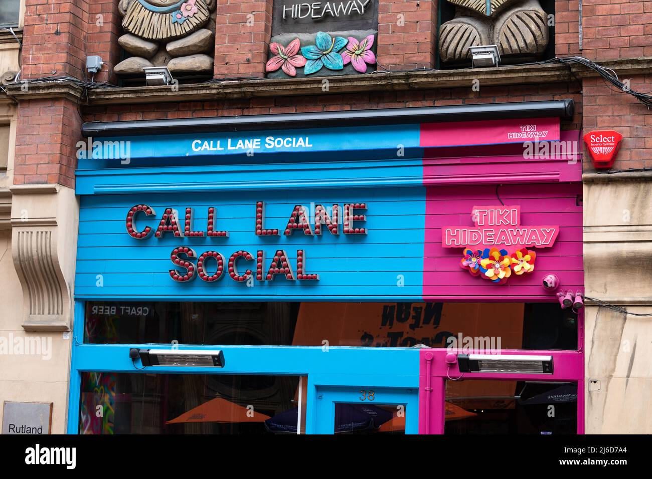 Call Lane Social und Tiki Hideaway, Call Lane, Leeds, West Yorkshire, England, VEREINIGTES KÖNIGREICH Stockfoto
