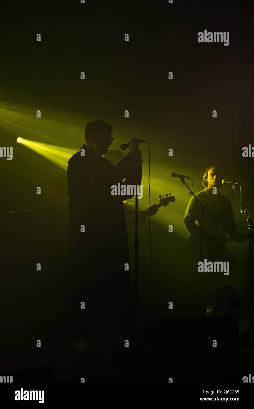 30.. April 2022. Echo und die Bunnymen spielten das Cathedral Quarter Arts Festival in Belfast. Credit Bonzo/Alamy Live News Stockfoto