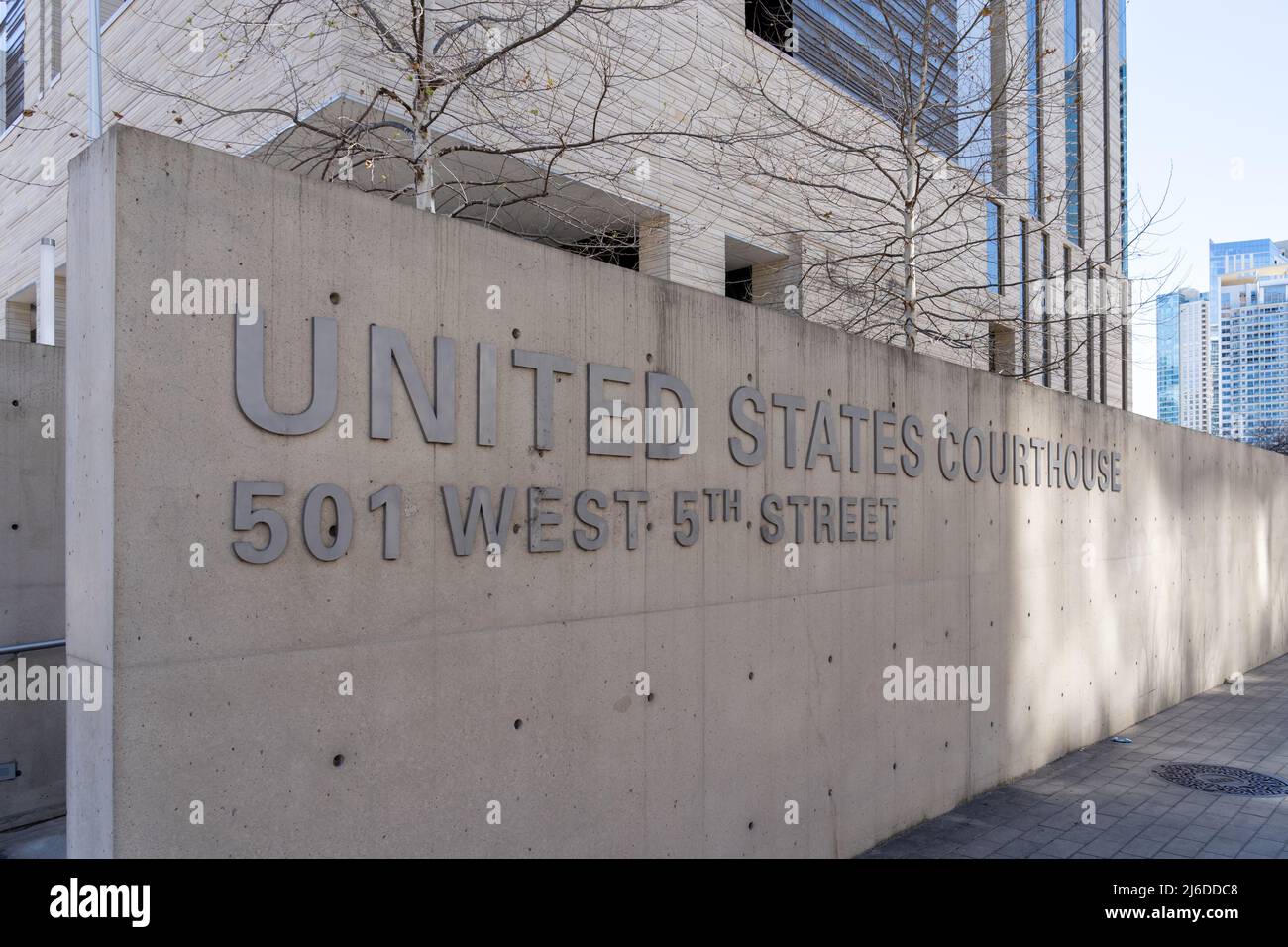 Austin, TX, USA - 18. März 2022: Bundesgericht der Vereinigten Staaten in Austin, TX, USA. Stockfoto
