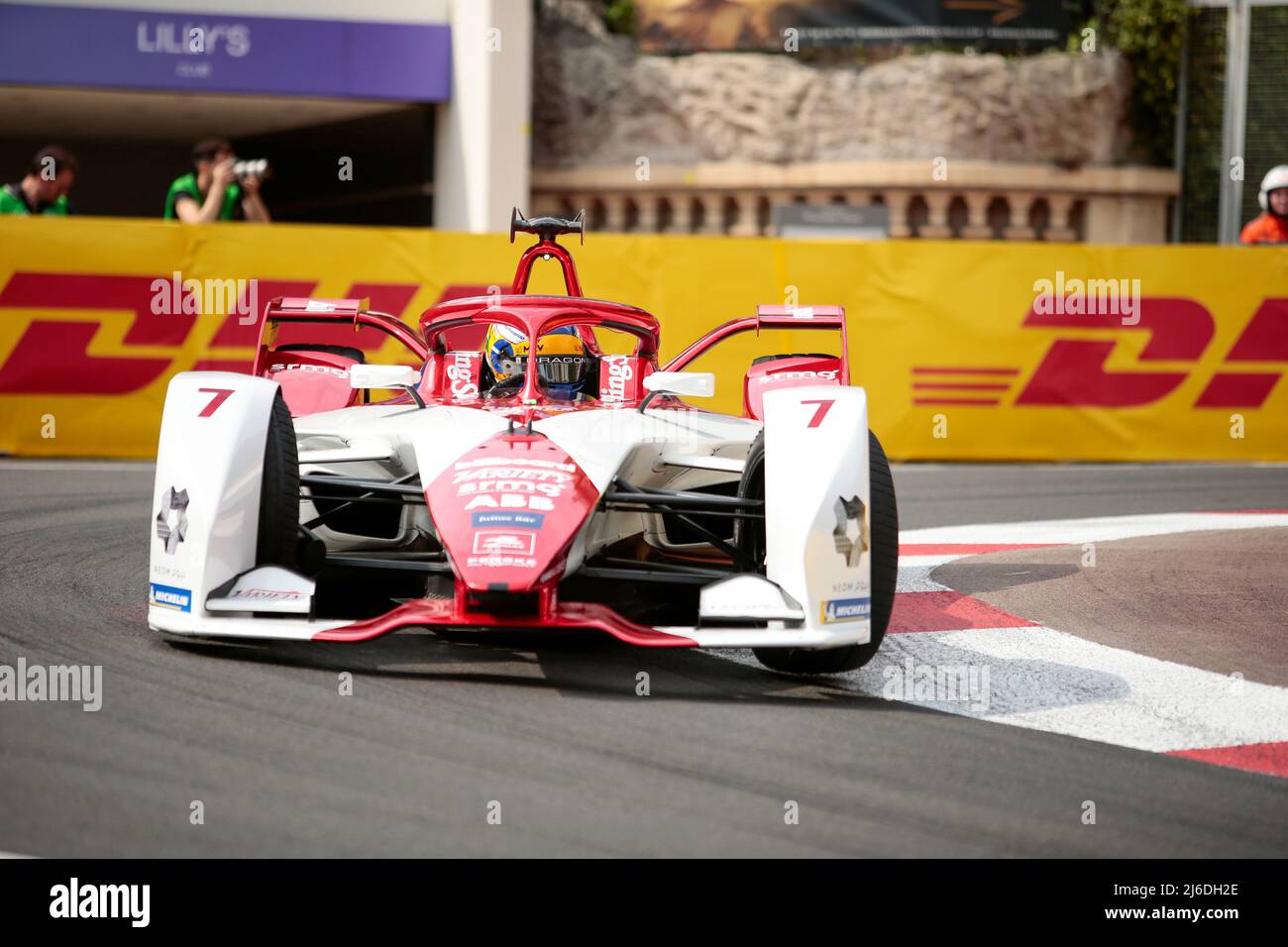 Sergio Sette Camara von Dragon/Penske Autosport während des Monaco ePrix 2022, dem Treffen der ABB FIA Formel-E-Weltmeisterschaft 2021-22 4., auf dem Circuit de Monaco von Monaco aus Stockfoto