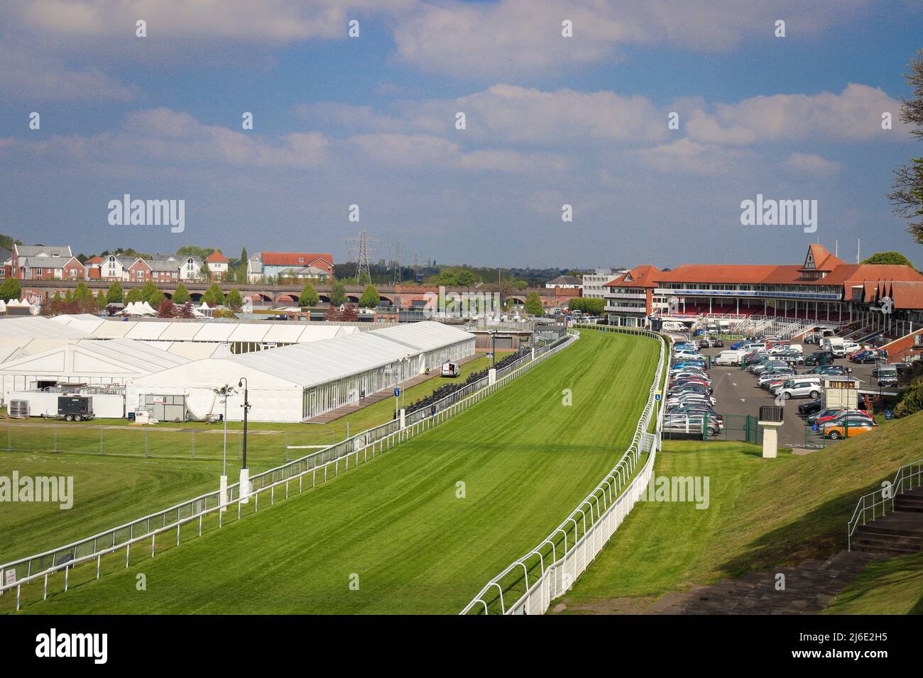 Die Rennbahn, Chester Stockfoto