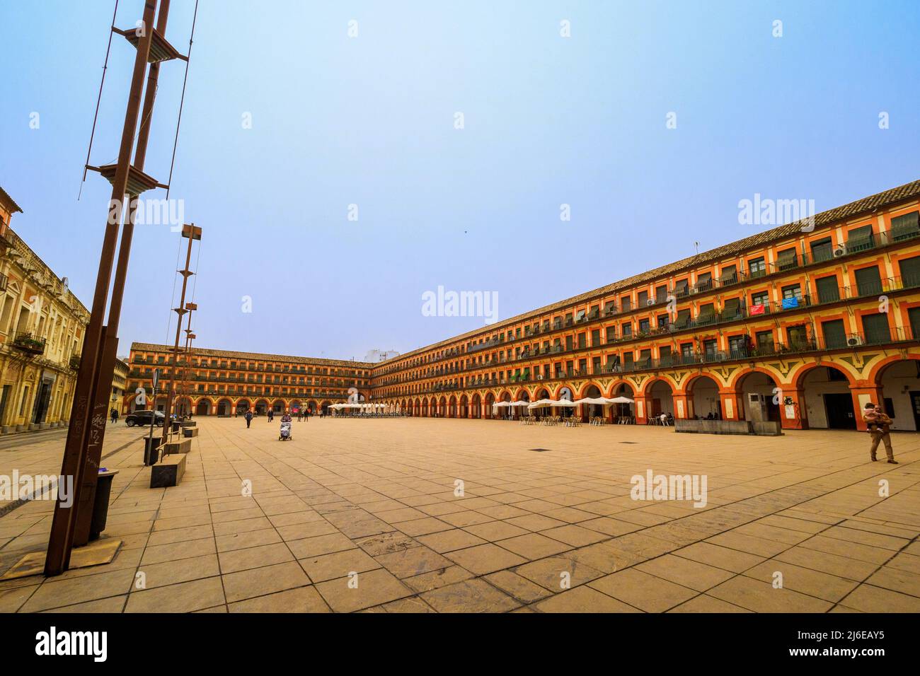 Plaza de la Corredera historischer Stadtplatz aus dem 17.. Jahrhundert - Cordoba, Spanien Stockfoto