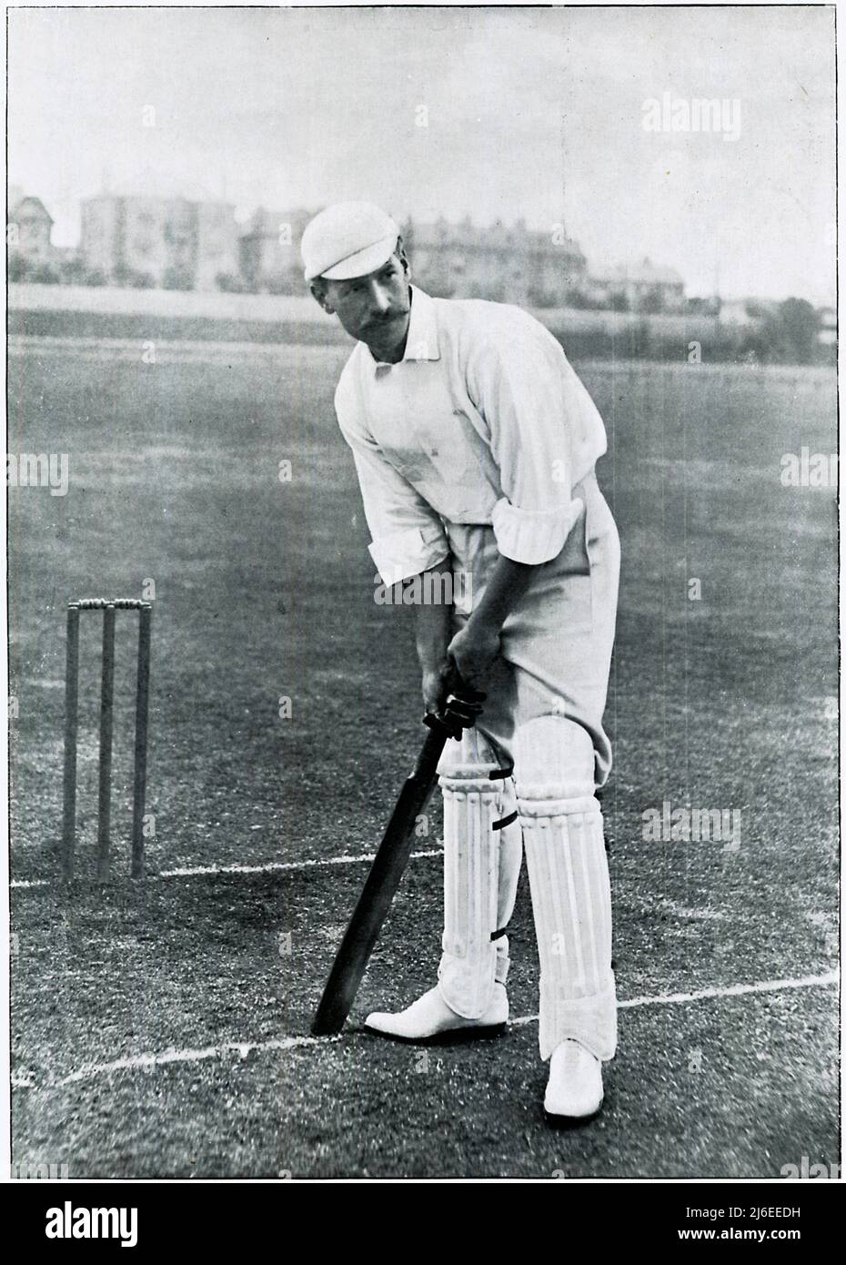 FS Jackson, 1895 Porträt des Cricketers von England und Yorkshire, später Politiker, Vorsitzender der Konservativen Partei und Gouverneur von Bengalen Stockfoto