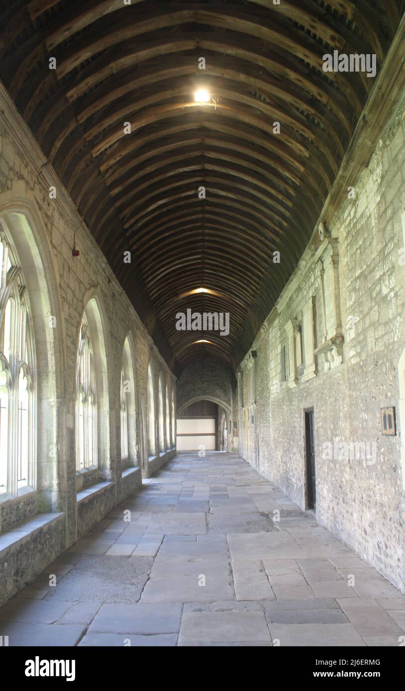 Chichester Cathedral Cloisters Stockfoto