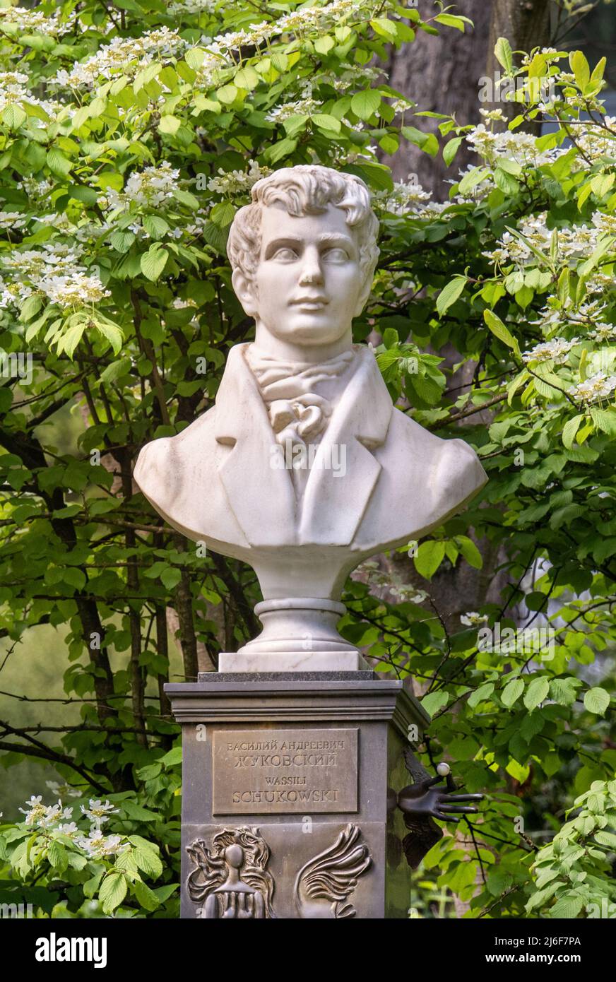 Wassili Andrejewitsch Schukowski Büste auf der Lichtentaler Allee in