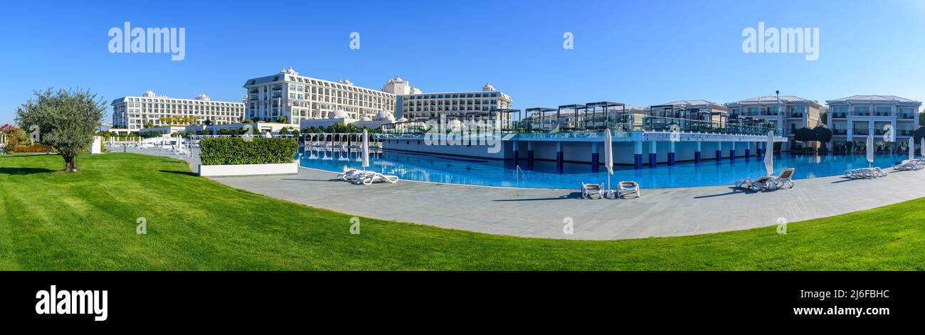 Wunderschönes Urlaubsresort an der türkischen riviera Stockfoto