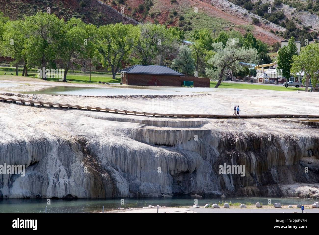 Heißen Mineralquellen, Thermopolis, WY Stockfoto