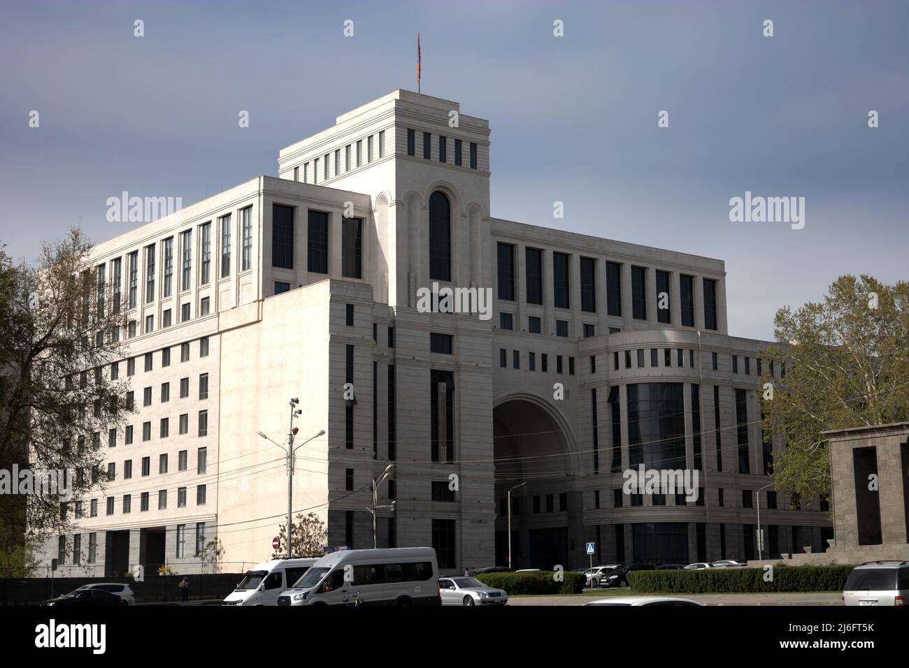 Gebäude des Außenministeriums im Zentrum von Jerewan Stockfoto