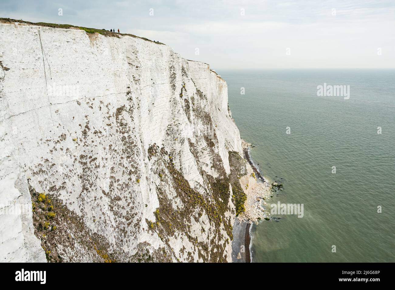 Die berühmten White Cliffs of Dover am Ärmelkanal. Stockfoto