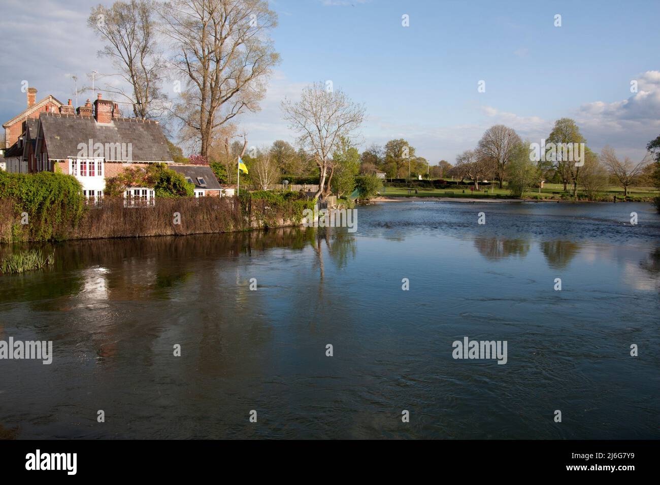 River Avon in Fordingbridge, New Forest, Hampshire, England Stockfoto