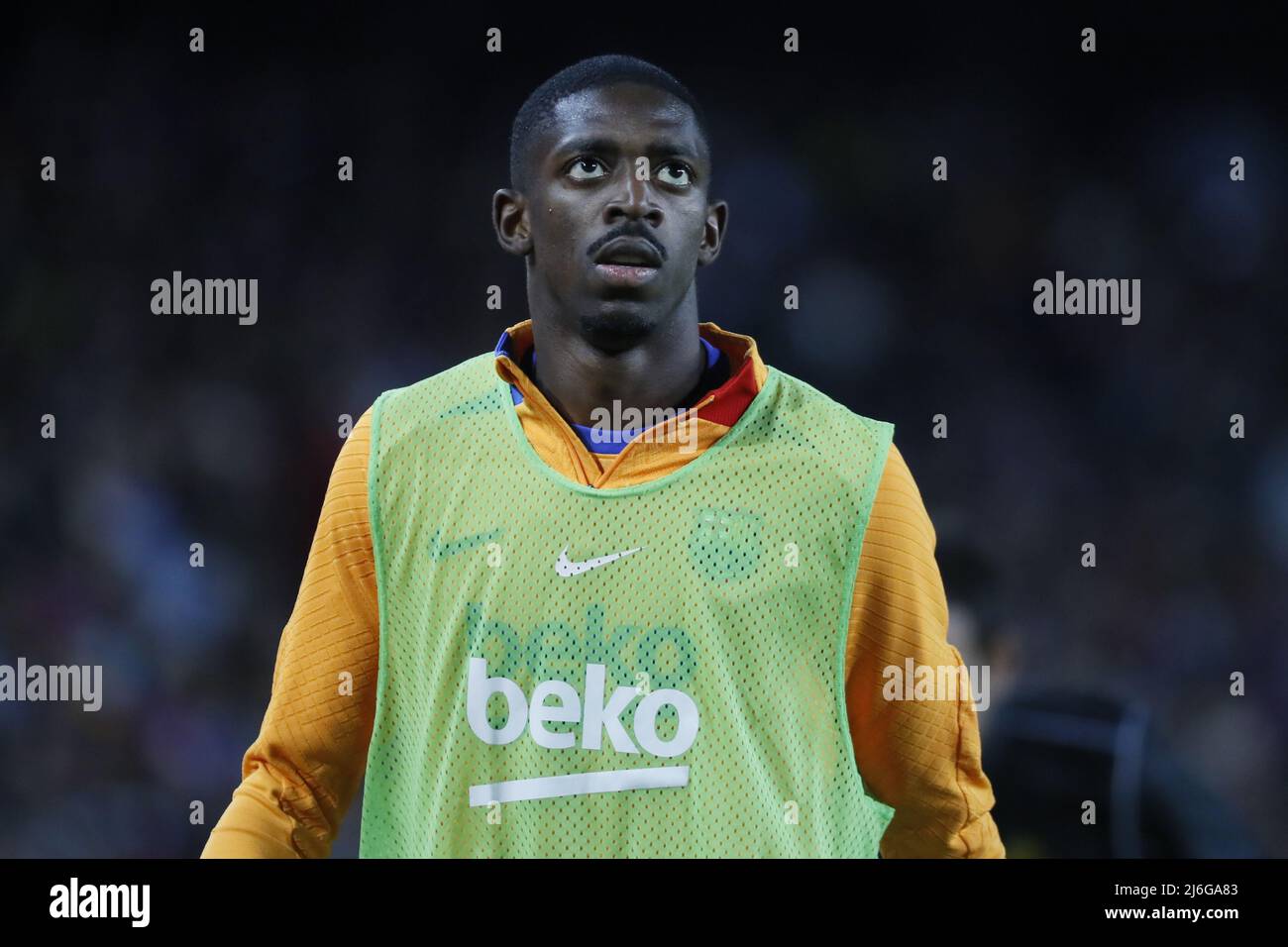 Ousmane Dembele (7 FC Barcelona) während des LaLiga Santander-Spiels zwischen Barcelona und Mallorca im Camp Nou-Stadion in Barcelona, Spanien. Rafa Huerta/SPP Stockfoto