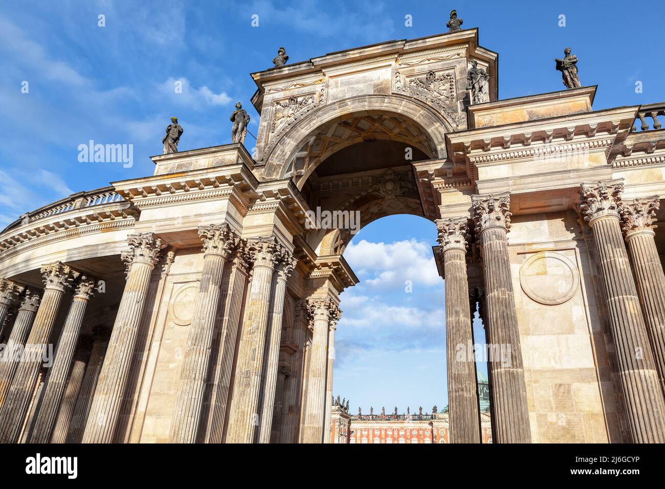 Neue Schlosskolonnade in Potsdam Deutschland Stockfoto