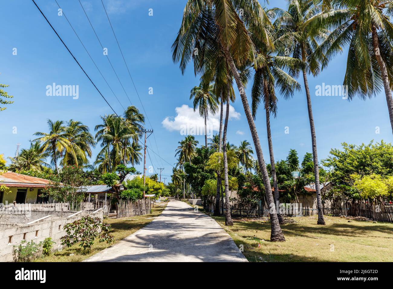 Abgelegenes Dorf auf der Insel Ndao (Pulau Ndao oder Rai Dhao), Provinz East Nusa Tenggara, Indonesien Stockfoto
