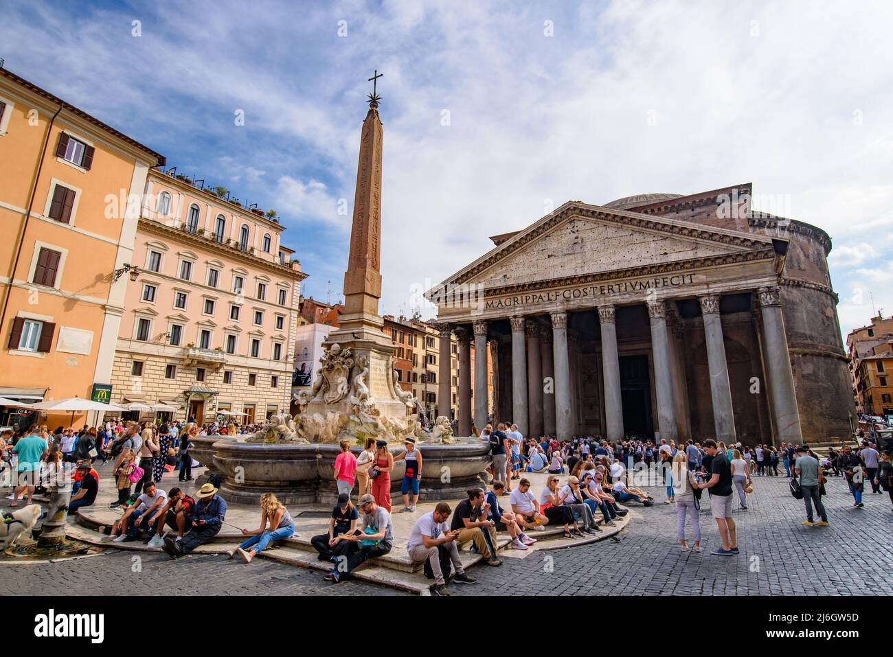 Pantheon, ein ehemaliger römischer Tempel und eine katholische Kirche, in Rom, Italien Stockfoto