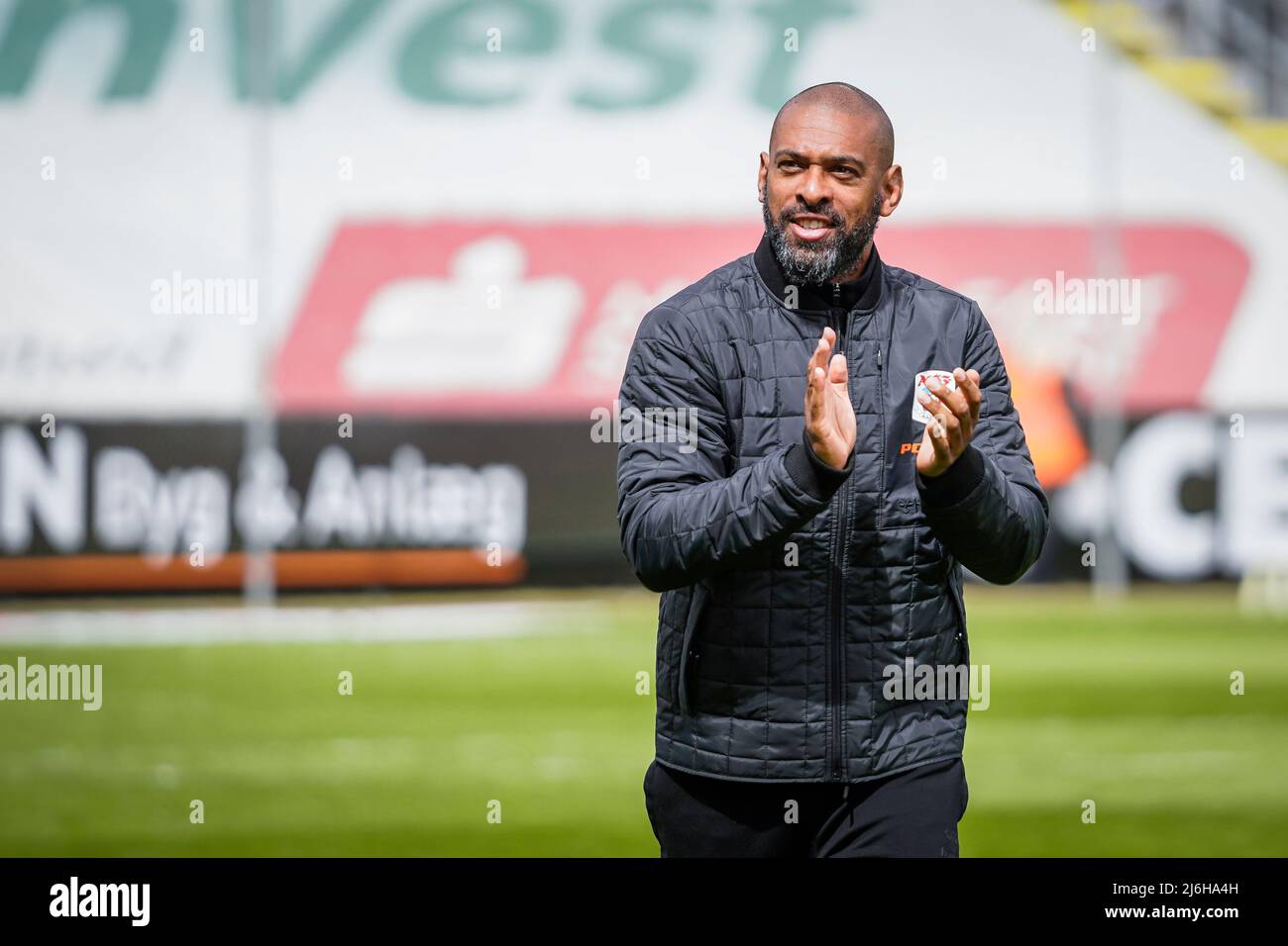 Odense, Dänemark. 01., Mai 2022. Cheftrainer David Nielsen von Aarhus GF beim Superliga-Spiel 3F zwischen Odense Boldklub und Aarhus GF im Nature Energy Park in Odense. (Foto: Gonzales Photo - Kent Rasmussen). Stockfoto