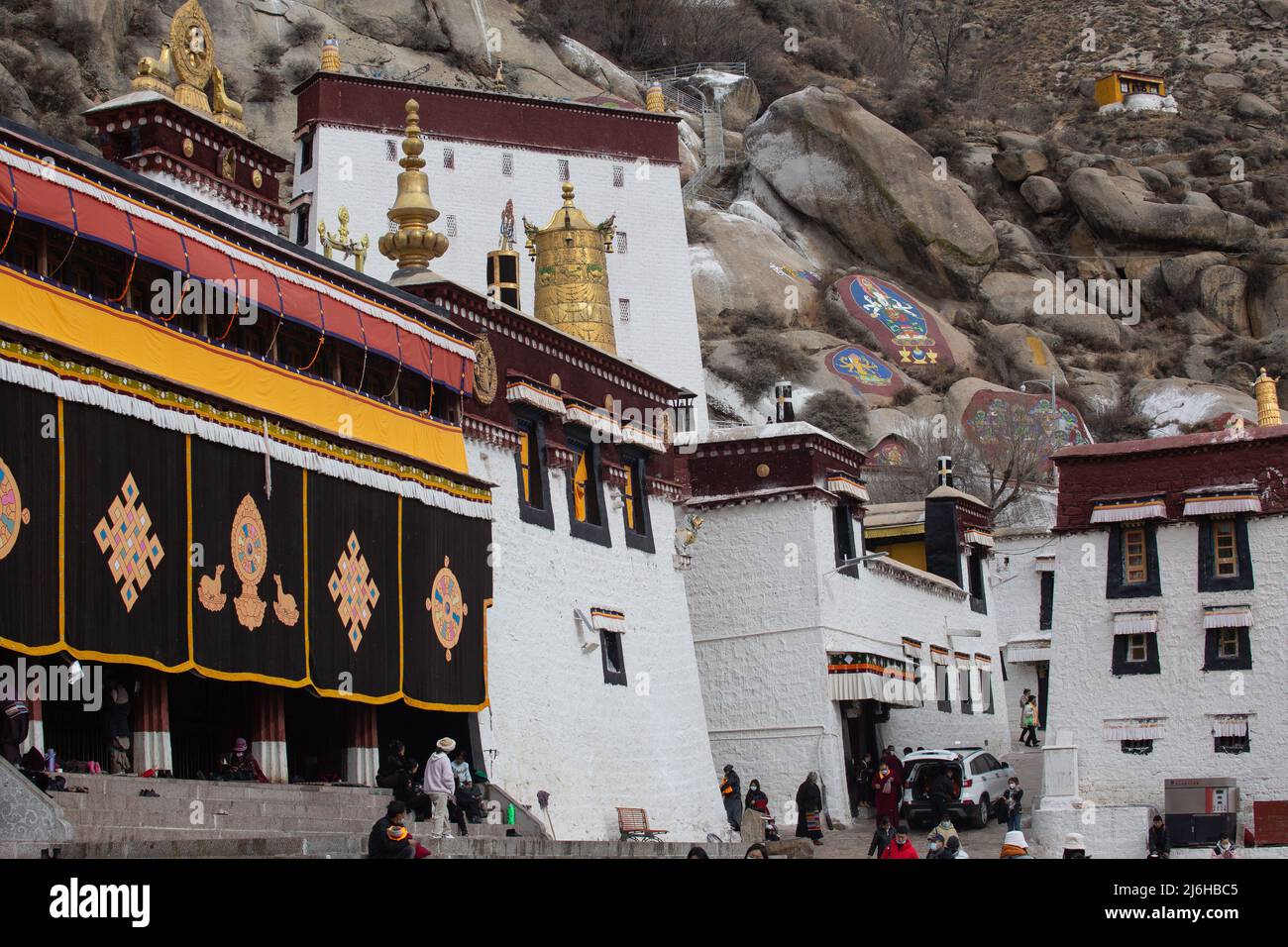 Sera Kloster, Lhasa, Tibet Stockfoto