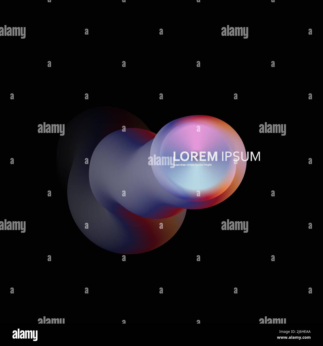 Flüssige kreative Farbformen und abstrakte Vektor-Design-Hintergrund Stock Vektor