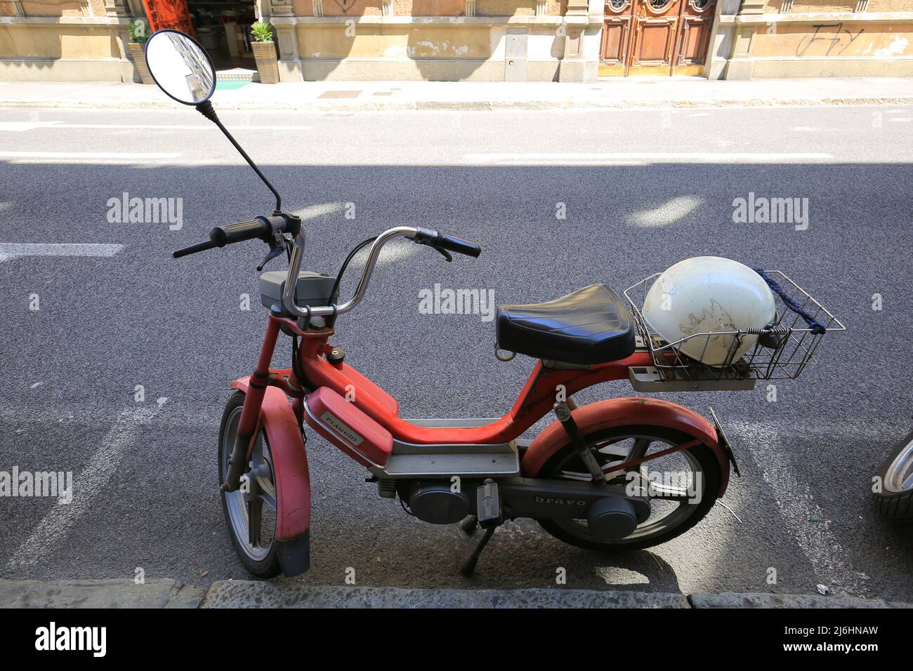 Altes Moped Piaggio Bravo Stockfoto