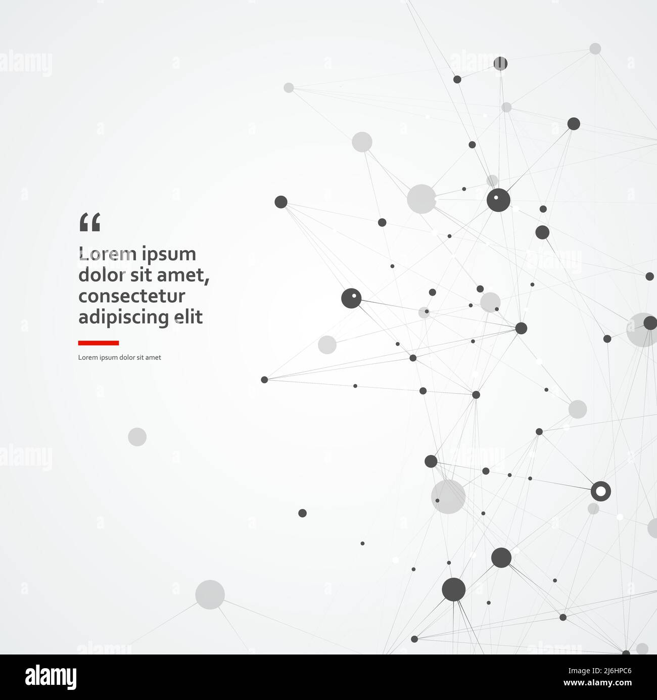 Abstrakter Verbindungsmolekül-Hintergrund. Medizinisches und technologisches Konzept. Vektorgrafik Stock Vektor