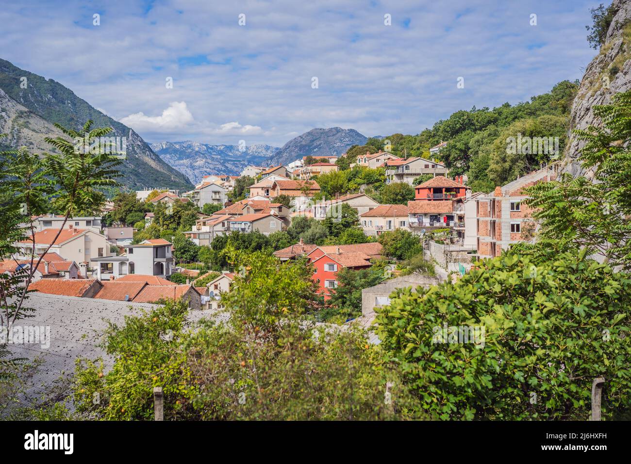 Montenegro. Bucht von Kotor, Golf von Kotor, Boka Kotorska und