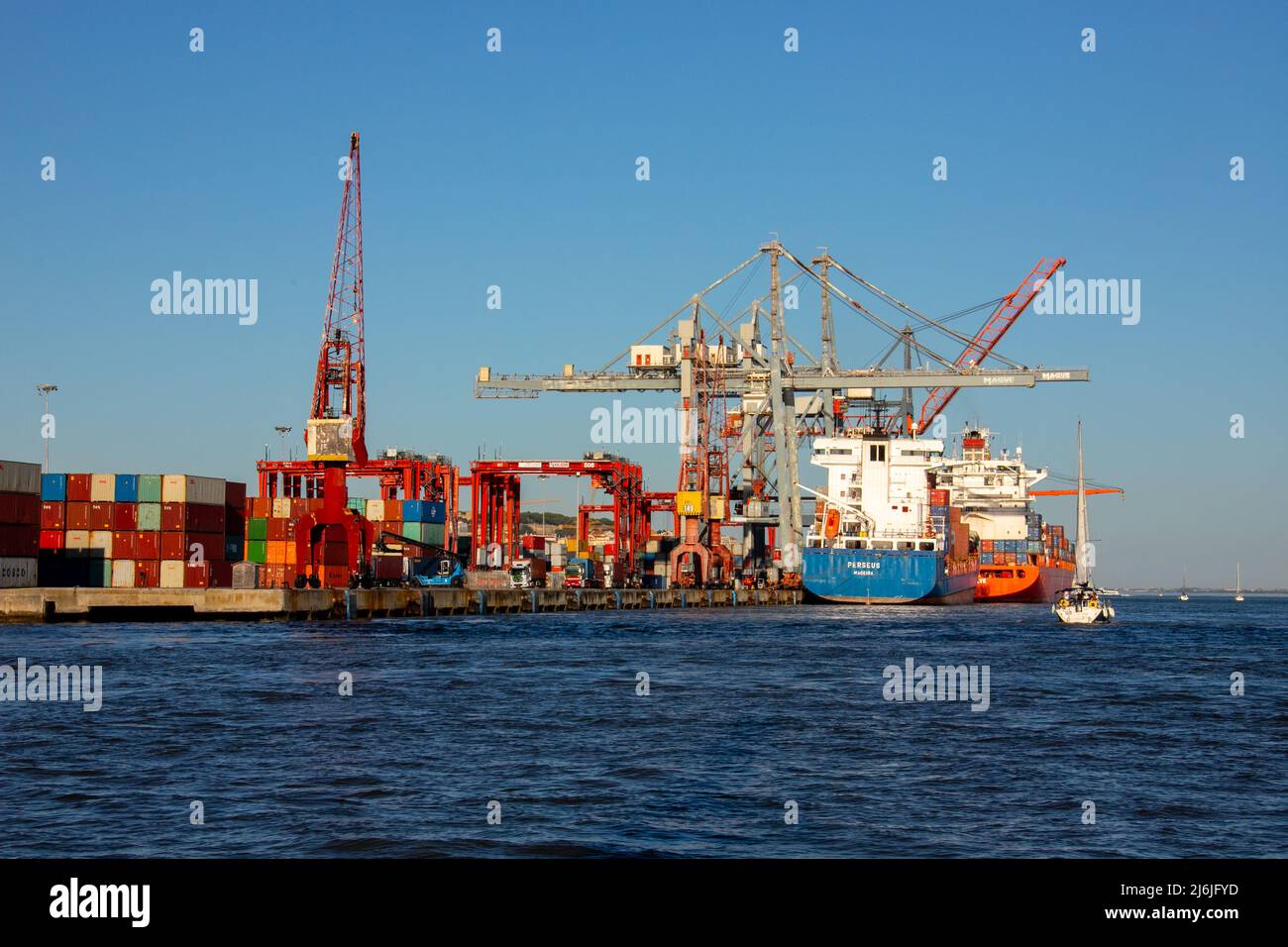 Hafen von Lissabon, Portugal Stockfoto