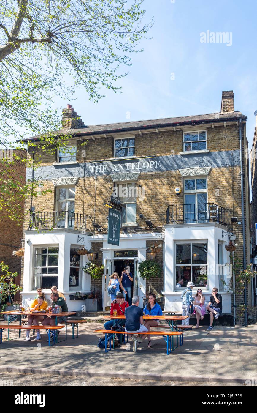 The Antelope Pub, Maple Road, Surbiton, Royal Borough of Kingston upon Thames, Greater London, England, Vereinigtes Königreich Stockfoto