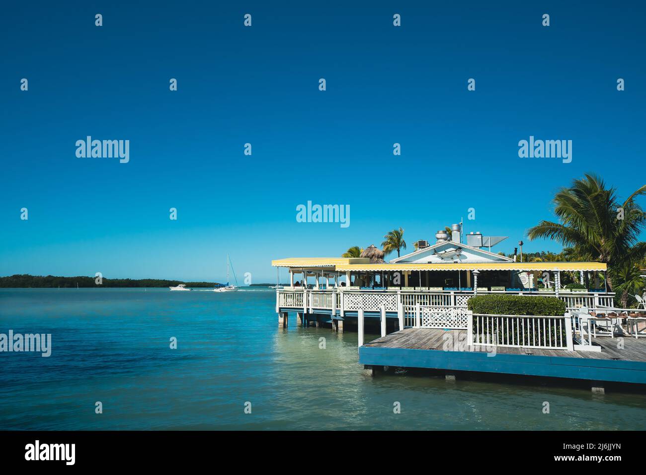 Lorelei Restaurant und Bar am Wasser in Islamorada, Florida Keys Stockfoto