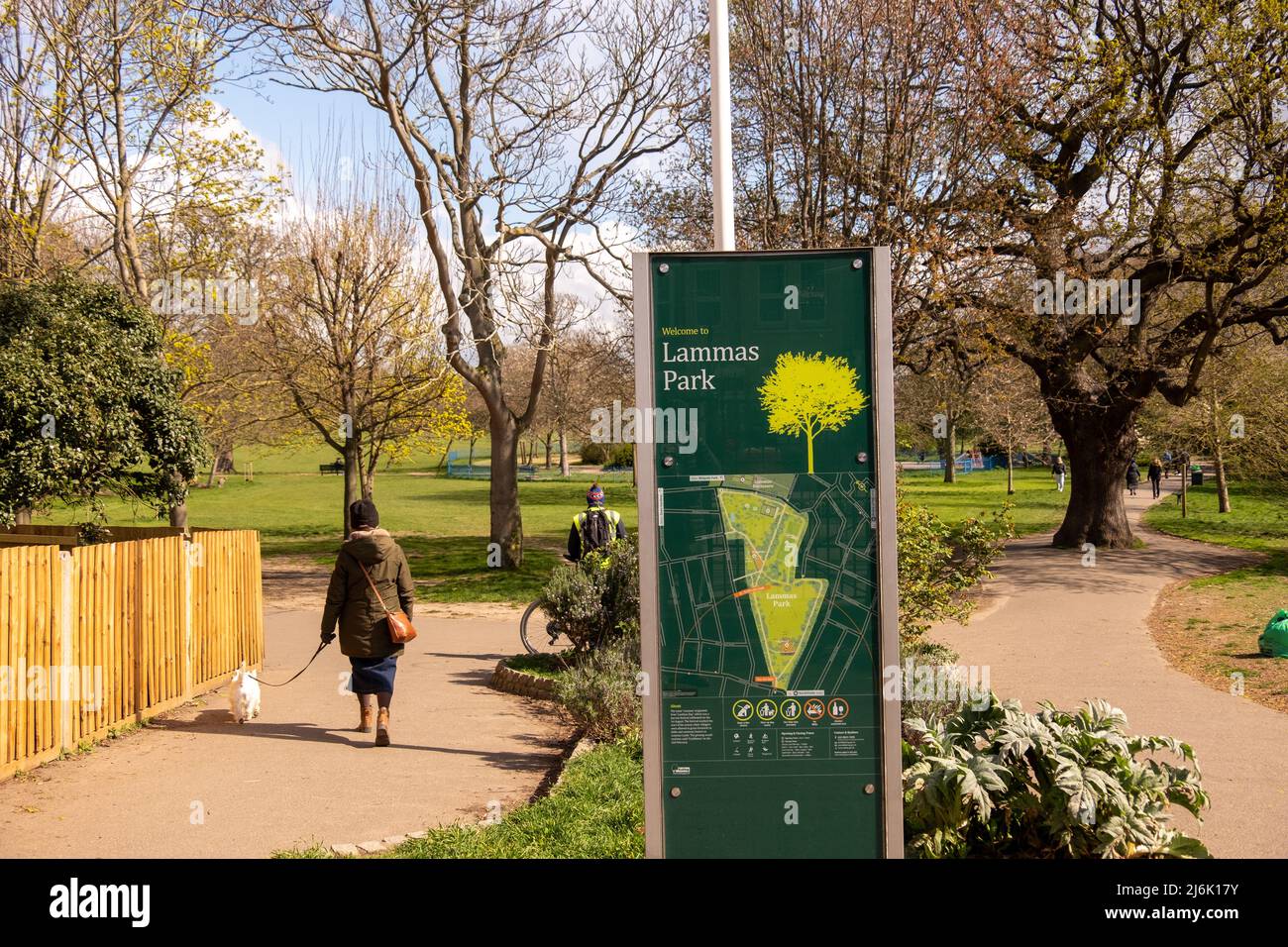 London - April 2022: Lammas Park in Northfields, Ealing West London Stockfoto