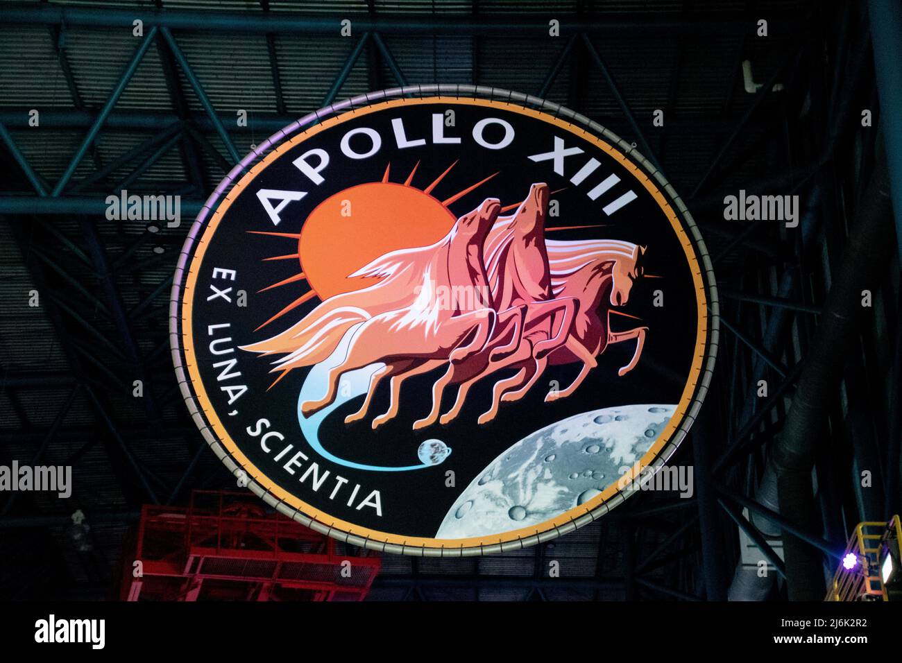 Cape Canaveral, FL - 10 2021. September: Der Patch für die Apollo XII-Mission Stockfoto