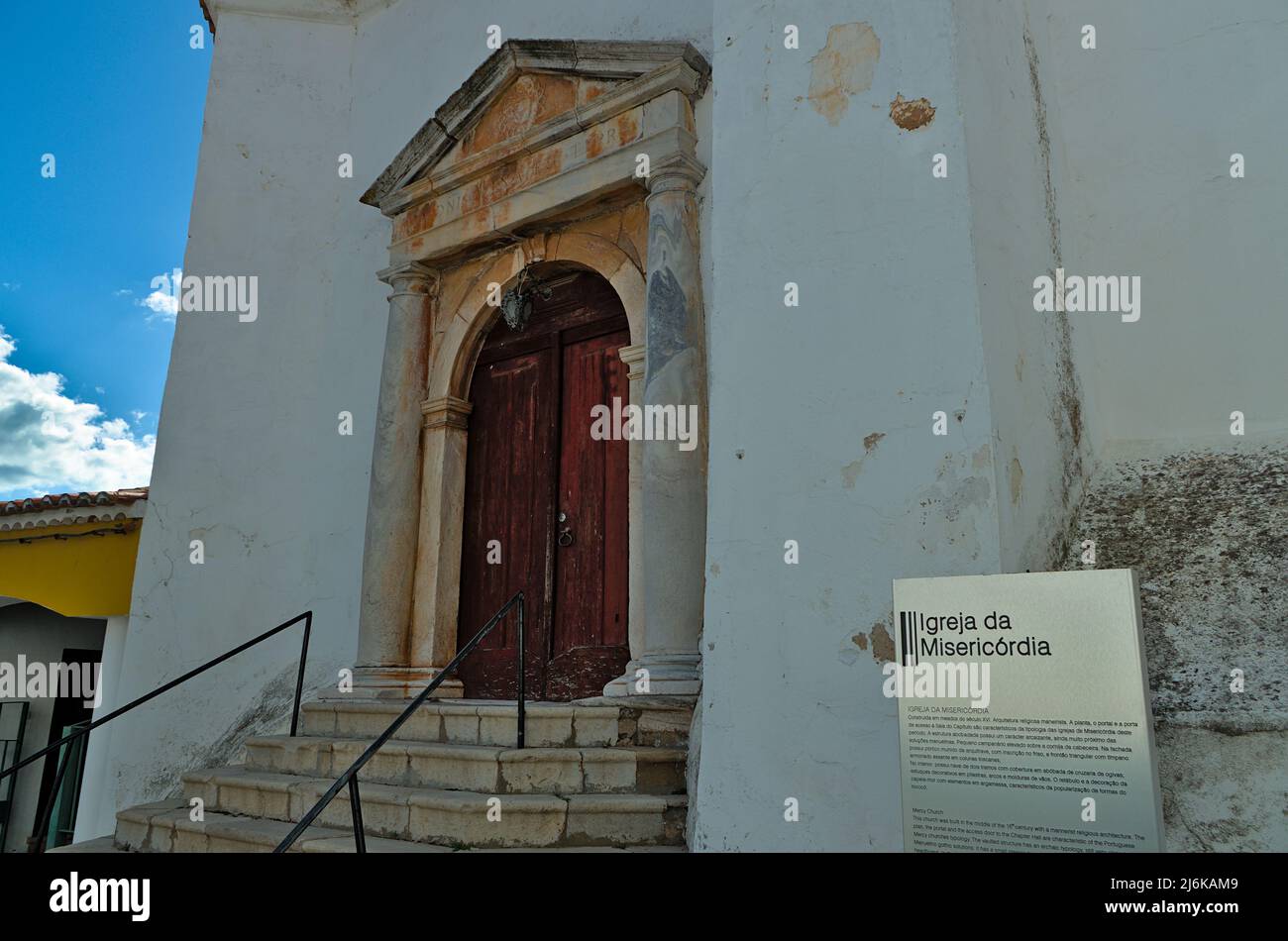 Igreja da Misericordia (Kirche der Barmherzigkeit) in Aljustrel, Portugal Stockfoto