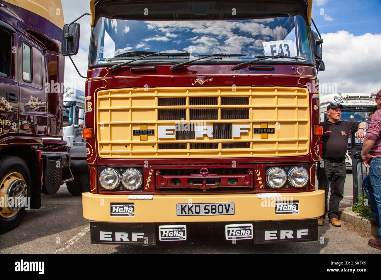 EC11 ERF-Dieselmotorwagen von J Rowley und Sons Stockfoto