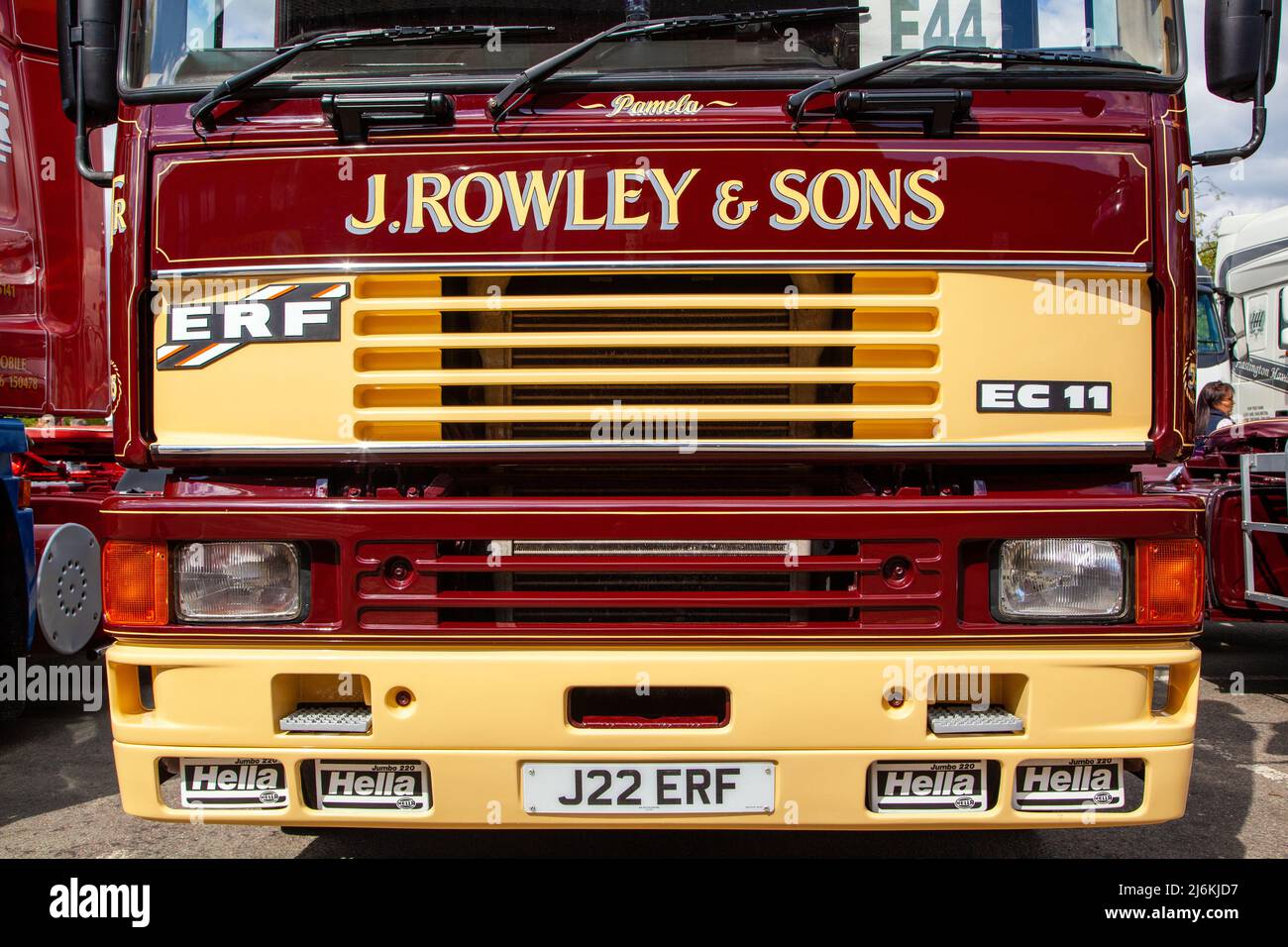 EC11 ERF-Dieselmotorwagen von J Rowley und Sons Stockfoto